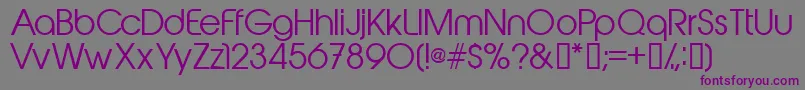 Шрифт Abeatbykai – фиолетовые шрифты на сером фоне