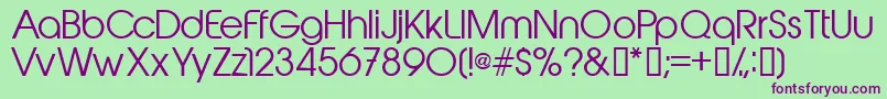 Abeatbykai Font – Purple Fonts on Green Background