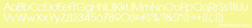 Abeatbykai Font – White Fonts on Yellow Background