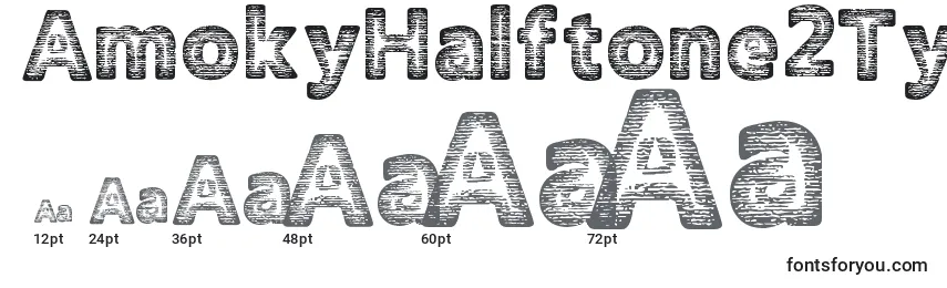 AmokyHalftone2Typeface Font Sizes