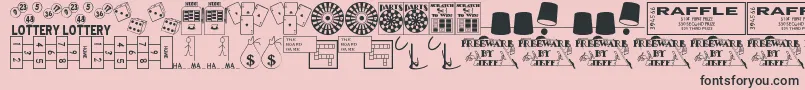 Winner Font – Black Fonts on Pink Background