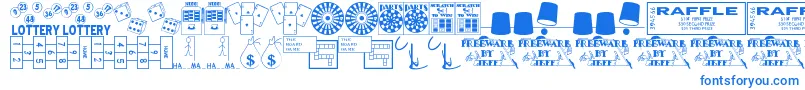 Winner Font – Blue Fonts on White Background