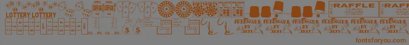 Winner Font – Brown Fonts on Gray Background