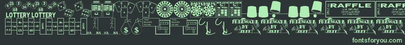 Winner Font – Green Fonts on Black Background