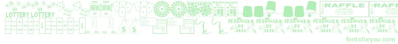 Winner Font – Green Fonts on White Background