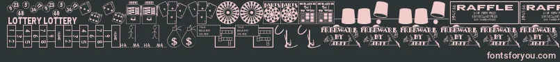 Winner Font – Pink Fonts on Black Background