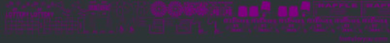 Winner Font – Purple Fonts on Black Background