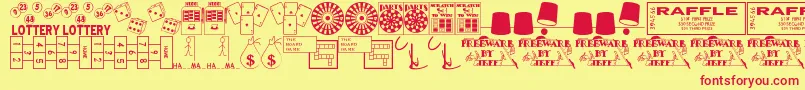 Winner Font – Red Fonts on Yellow Background