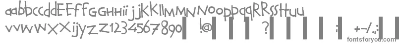 Шрифт CalvinAndHobbesNormal – серые шрифты на белом фоне