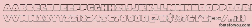 Jedisfout Font – Black Fonts on Pink Background