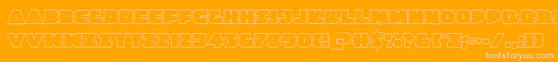 Jedisfout Font – Pink Fonts on Orange Background