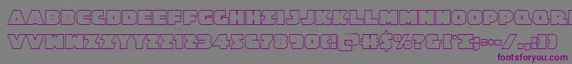 Jedisfout Font – Purple Fonts on Gray Background