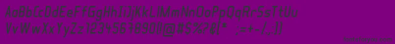 SoulLotionBoldItalic Font – Black Fonts on Purple Background