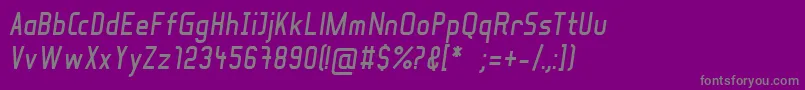 Police SoulLotionBoldItalic – polices grises sur fond violet