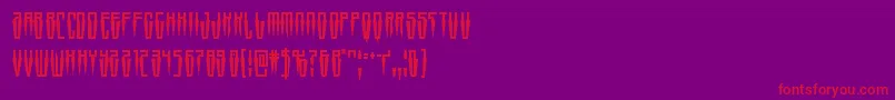 Swordtoothcond Font – Red Fonts on Purple Background