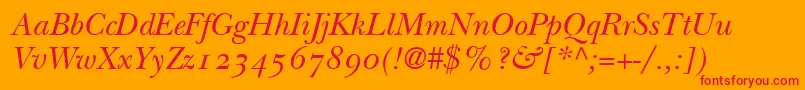 More about BaskervilleOldstyleSsiNormal Font BaskervilleOldstyleSsiNormal Font – Red Fonts on Orange Background