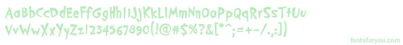 PfcosmonutproBold Font – Green Fonts on White Background