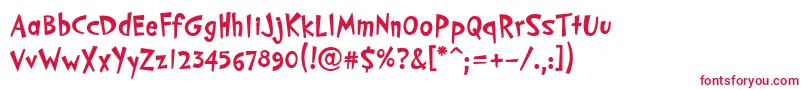 PfcosmonutproBold Font – Red Fonts