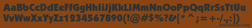 Kabelu Font – Black Fonts on Brown Background