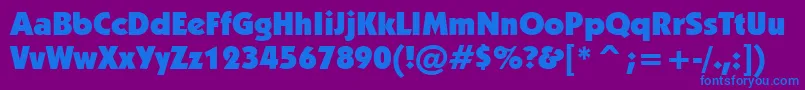 fuente Kabelu – Fuentes Azules Sobre Fondo Morado