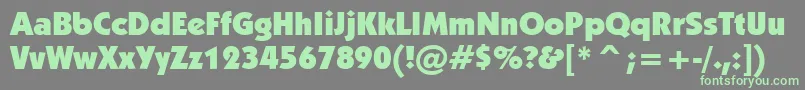 More about Kabelu Font Kabelu Font – Green Fonts on Gray Background