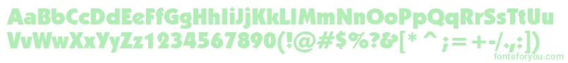 Kabelu Font – Green Fonts on White Background