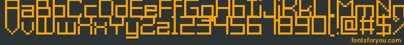 Шрифт GrixelAcme9Regular – оранжевые шрифты на чёрном фоне
