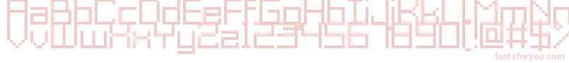 Czcionka GrixelAcme9Regular – różowe czcionki na białym tle