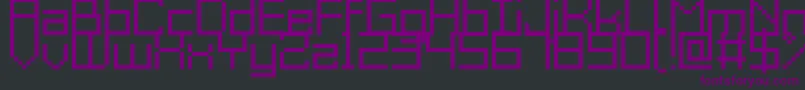 Шрифт GrixelAcme9Regular – фиолетовые шрифты на чёрном фоне