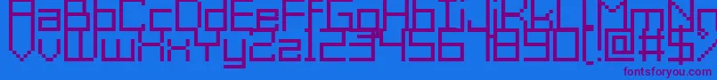 Шрифт GrixelAcme9Regular – фиолетовые шрифты на синем фоне