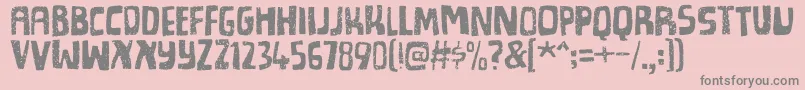 Spicedcheesedemo Font – Gray Fonts on Pink Background
