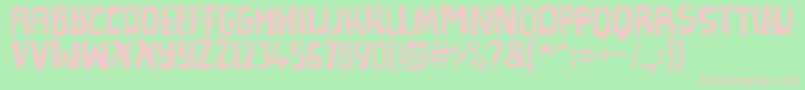 Spicedcheesedemo Font – Pink Fonts on Green Background