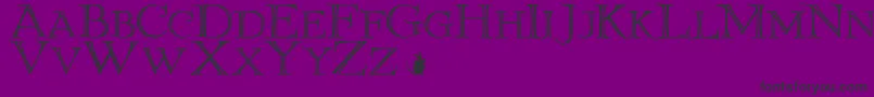 ElliottlandJフォントについての詳細 フォントElliottlandJ – 紫の背景に黒い文字