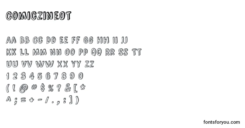 ComicZineOt Font – alphabet, numbers, special characters