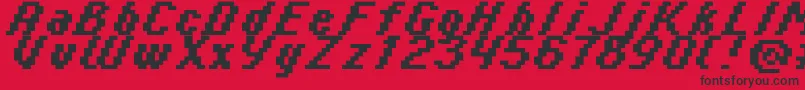 フォントItalic0865 – 赤い背景に黒い文字