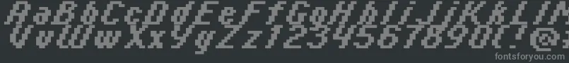 Police Italic0865 – polices grises sur fond noir