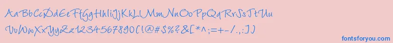 Подробнее о шрифте Wiesbadenswingc Шрифт Wiesbadenswingc – синие шрифты на розовом фоне