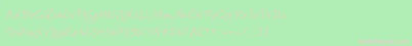 Wiesbadenswingc Font – Pink Fonts on Green Background