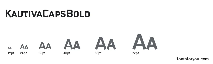 KautivaCapsBold Font Sizes