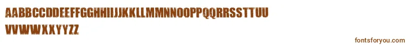 Dirtybag Font – Brown Fonts on White Background