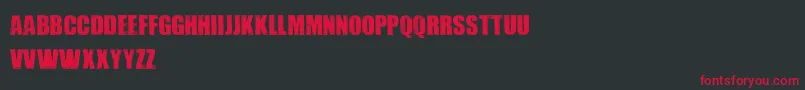 Dirtybag Font – Red Fonts on Black Background