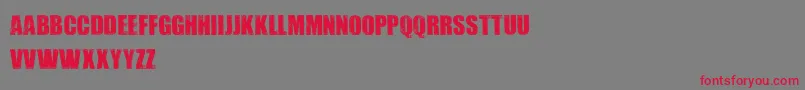Dirtybag Font – Red Fonts on Gray Background