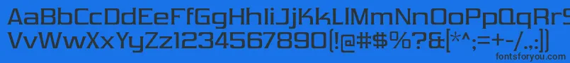 VibrocentricRg Font – Black Fonts on Blue Background
