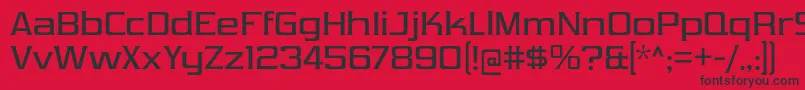 VibrocentricRg Font – Black Fonts on Red Background