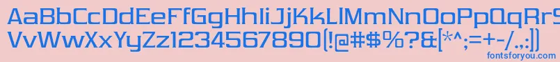 VibrocentricRg Font – Blue Fonts on Pink Background