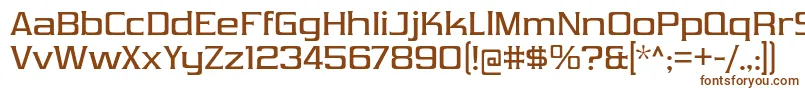 Шрифт VibrocentricRg – коричневые шрифты на белом фоне