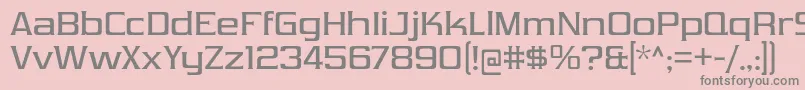 VibrocentricRg Font – Gray Fonts on Pink Background