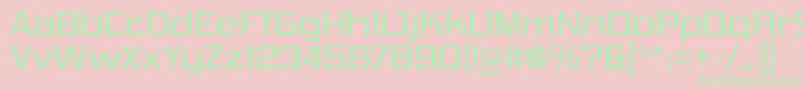 VibrocentricRg-Schriftart – Grüne Schriften auf rosa Hintergrund