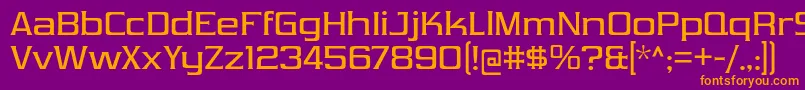 VibrocentricRg Font – Orange Fonts on Purple Background