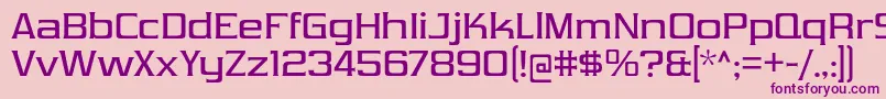 VibrocentricRg Font – Purple Fonts on Pink Background